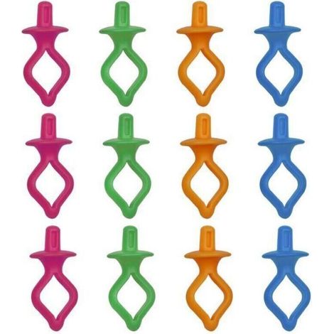Pince à bobine pour machine à coudre – Lot de 12 pinces en plastique rigide avec ressort, idéales pour fil de canette et bobines standard (1/3)