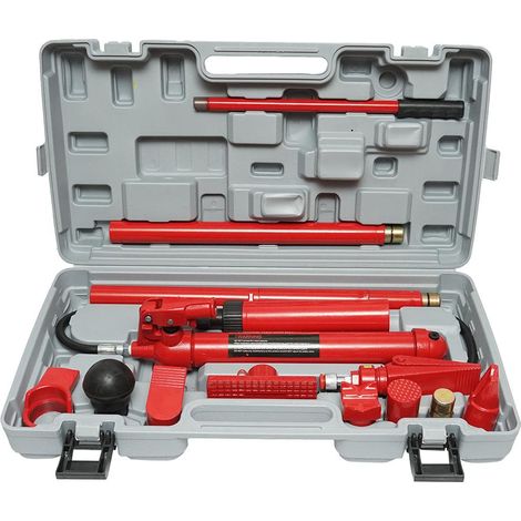 Kit di riparazione carrozzeria auto 10 t Martinetto Idraulico Kit di Strumenti di Riparazione carrozzeria