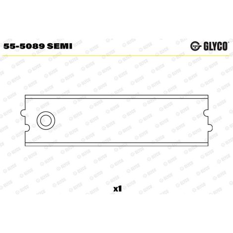 Coussinet de palier, bielle GLYCO 55-5089 SEMI NISSAN 12030-2729R 12030-2844R