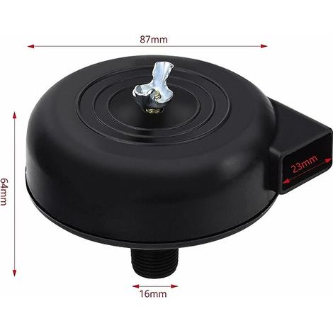 Luftkompressor-Schalldämpferfilter – 3/4" (25 Mm), Kunststoffgehäuse, Für Schrauben- & Kolbenkompressoren, Rund