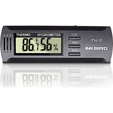 Petit Hygromètre Numérique Thermomètre Intérieur Moniteur Temperature Humidite,Écran LCD,Pour Maison Chambre Bureau Frigo Terrarium Reptile (1/5)
