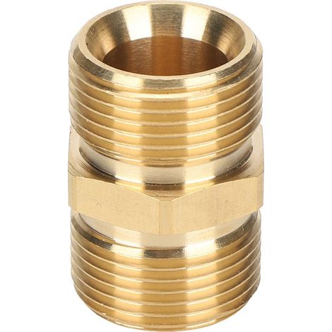 Adaptateur de Pulvérisation Haute Pression Laiton M22 Mâle Métrique 14mm Raccord de Raccordement de Tuyau (1/5)
