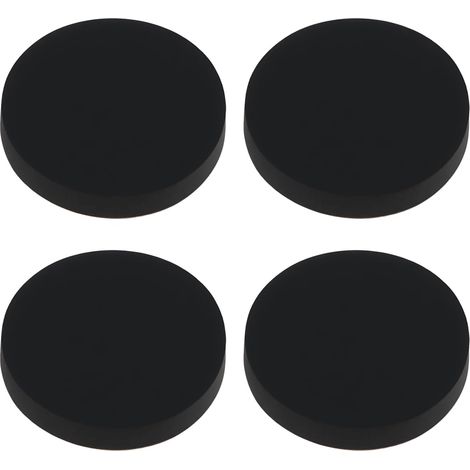 Lot de 4 films d'isolation acoustique en caoutchouc absorbant les chocs pour amplificateur, lecteur d'ordinateur, 25 x 4 mm (1/5)