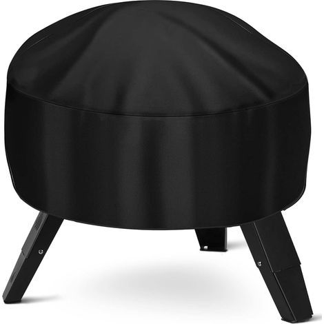 De Protection Pour BraséRos Barbecue ImperméAble Rond, Imperméable Et Coupe-Vent, En Tissu Oxford, Résistante À La Déchirure Et Aux UV, Pour Foyer Extérieur, Housses Pour BraséRos Ø72x40cm (1/4)