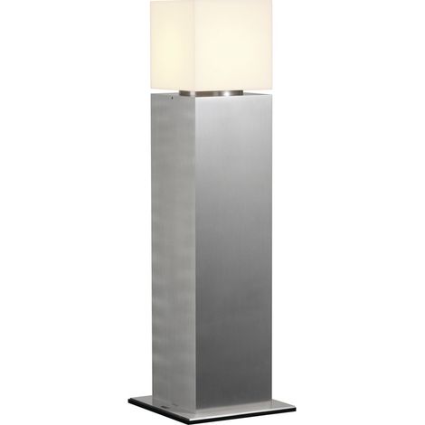 Borne extérieure SQUARE POLE 60 inox E27 20W max IP44 inox 304 - SLV - 1000345
