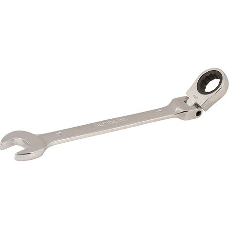 Silverline - Llave de Combinación con Mazo y Cabeza Inclinable - 17 mm (1/5)