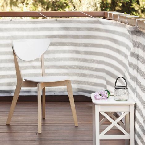 Malla ocultación balcony easy gris blanco 160 g/m2 (1/3)