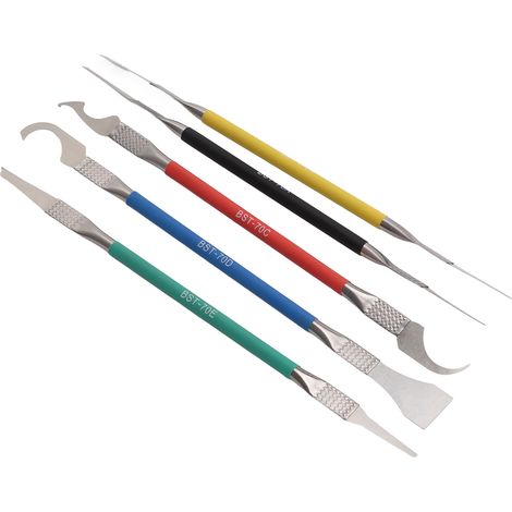 Kit de réparation et d'ouverture de produits électroniques 5 en 1, outil professionnel BST-70 pour la maintenance des cartes mères PCB, avec double tête. (1/5)