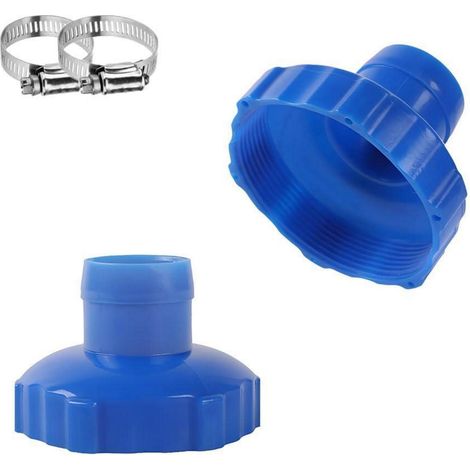 Adaptateur de tuyau de piscine 2 pièces Ø 80mm vers Ø 38mm pour skimmer & aspiration