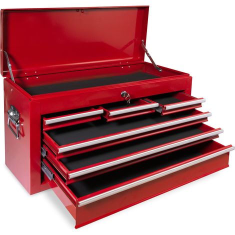 Defpro – Coffre à outils 6 tiroirs – Dimensions 736x600x260 mm – 2 poignées rivetées – 6 tiroirs avec double glissière – Poids supporté 25 kg