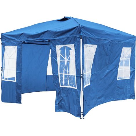 COSTWAY Tonnelle de Jardin Exterieur 3x3 m, pour Événements Camping (Bleu)