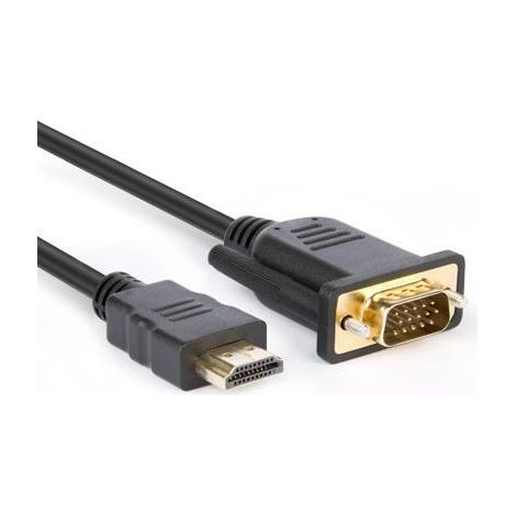 Hamlet XVCHDM-VGA180 Videokabel-Adapter 1,8 m HDMI Typ A (Standard) VGA (D-Sub) Schwarz (1/3)