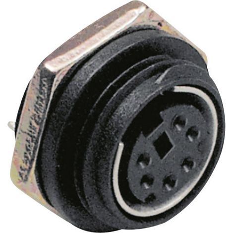 TRU COMPONENTS 1578973 Miniatur-DIN-Rundsteckverbinder Buchse, Einbau vertikal Polzahl: 4 1 St.