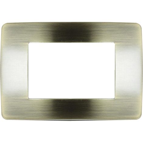PLACCA 7803-9 3P BRONZO SPAZZOLATO SIMIL-MTX METALLO