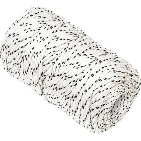 Maison Exclusive - Bootsseil Geflochten Weiß 2 mmx100 m Polyester