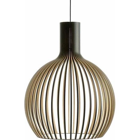 Lustre, Nordic Classical Round Globe Basket Pendant Light Large Bamboo Wicker Hanging Lamp Kitchen Island Dining Table Lustre Tissé Pendentif de Plafond Côtier Bohème Pour Loin-Diamètre 35cm (1/5)