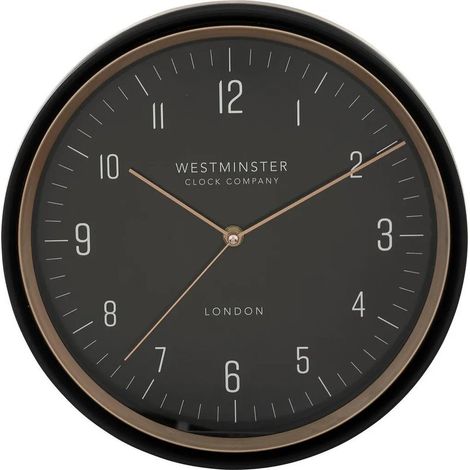 Wanduhr für die Küche SVEN, schwarz, Ø 29 cm