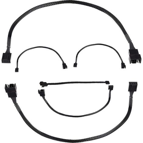 4-Pin-Lüfterverlängerungskabel – Kompatibel mit PWM- und 3-Pin-Lüftern – Für CPU- und PC-Gehäuselüfter – Länge 26,5 cm – 10er-Pack (1/5)