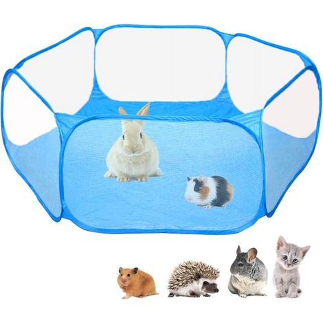 Parc pour Petits Animaux Étanche et Pliable, Enclos Portable pour Cochon d’Inde, Lapin et Hamster (1/5)