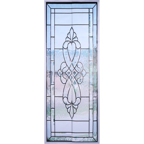 2Pcs Autocollant pour Porte en Verre, Adhésif Imperméable, Décoration Murale Moderne (1/5)