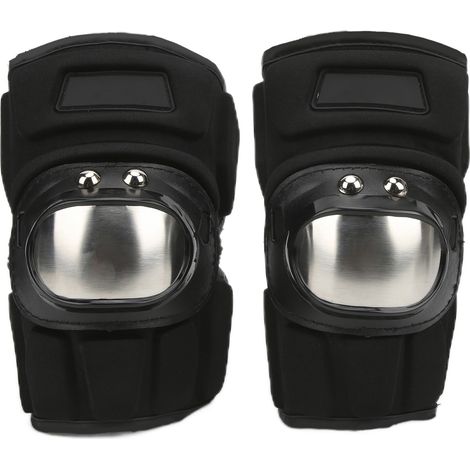 2PCS Protège-coudes et mains moto acier inoxydable avec 8 coussinets EVA de sécurité pour VTT (1/5)