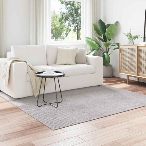 Bereichsteppiche LUGO Creme und Grau 120 x 120 cm Polyester