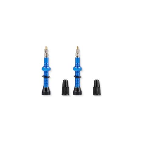 Passend für Lntyq 60mm Tubeless-Mountainbike-Ventile, 2er-Pack, 60mm Tubeless-Ventilschaft, passend für Mountainbike-Reifen, blau.