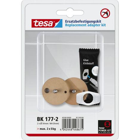 tesa Power.Kit-Adapter BK177-2, selbstklebendes Ersatzteil-Set 40348-00000-00 (1/3)