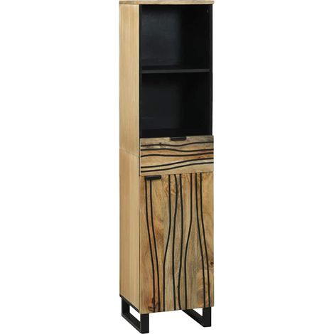 Meuble de Lavabo de Salle de Bain Marron 38 x 33 x 160 cm