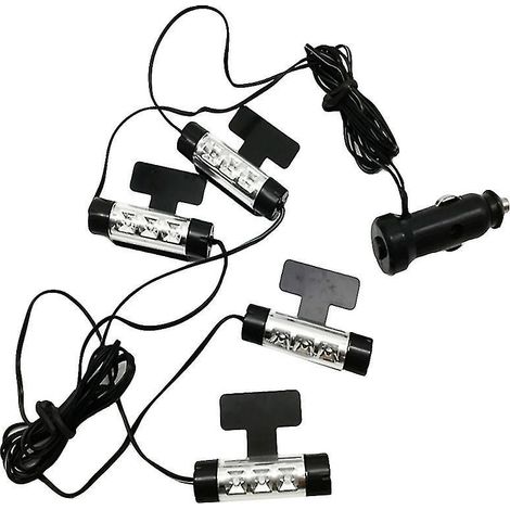 Lot de 12 lampes d'ambiance pour l'intérieur de voiture (1/3)