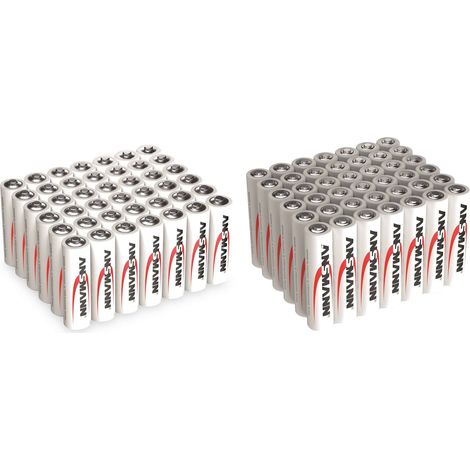 ANSMANN Alkaline Batterien, 42 Stück AA /Mignon und 42 Stück AAA/Micro im Sparset (1/5)
