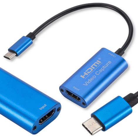 Adattatore da HDMI Grabber a USB C 3.1 per acquisizione Full HD 1080p a 60 fps (1/5)