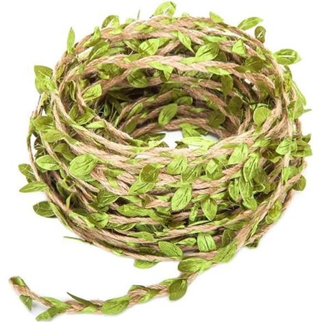 Corde à feuilles vertes - Non spécifié - 10 m - Durable - Imperméable - Réutilisable (1/4)