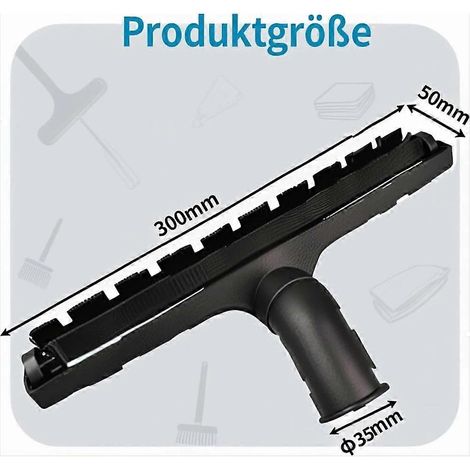 Cepillo universal para aspiradora - 32-35 mm. Aspiradoras para suelos duros y alfombras, para Siemens, Bosch, AEG y Miele ()