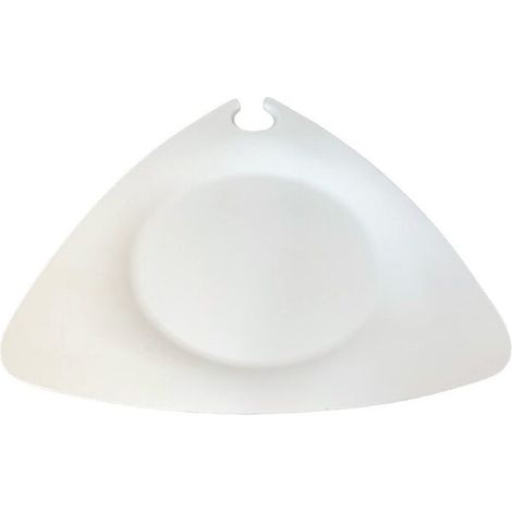 Assiette jetable Porte-Verre jetable Trigon 27x26 cm en cellulose - 50 pièces - Ecobioshopping (1/2)
