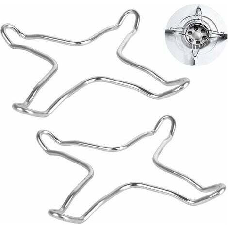 LaBlanc - Set di 2 riduttori di gas in acciaio inox per piano cottura a gas, fornello, griglia, supporto per wok, padella a gas (1/5)