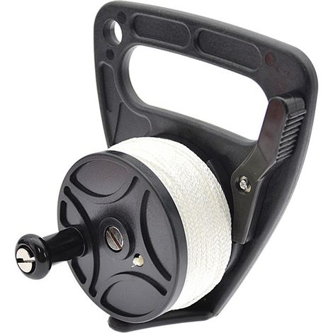 Manivelle de plongée 46/83 m, accessoires de plongée sous-marine, de descente en grotte et de navigation (bateau/yacht) - noir 46 m (1/4)