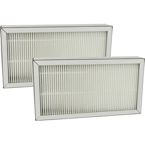 vhbw 2x Filtro de aire F7 compatible con Pluggit Avent P190 ventilador, unidad de ventilación - Blanco