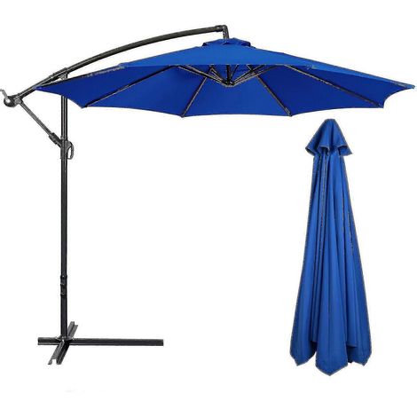 Parasol de jardin rond de 3 m, parasol d'extérieur avec 6 ou 8 bras, toile de parasol uniquement. (1/4)