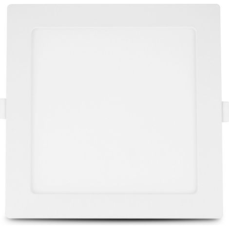 Plafonnier LED carré 15W 200x200 mm – Lumière blanc chaud 3000K – Flux lumineux 1200-1300 lumens – IP44 pour intérieur – Miidex Lighting - blanc-chaud-3000k (1/7)