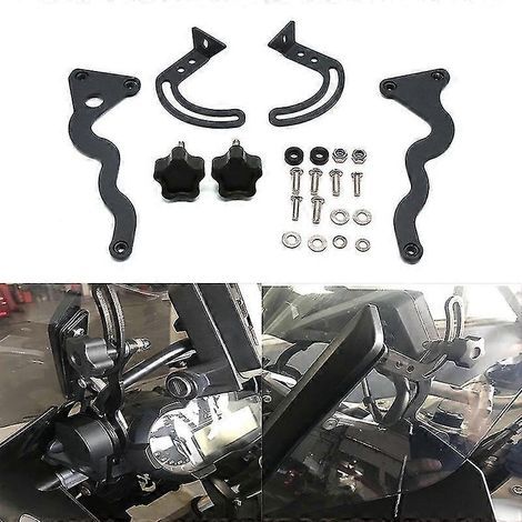 Support de pare-brise pour BMW R1200GS Adventure et R1250GS (kits de renfort de pare-brise pour GS1200, R1200, GS LC/ADV 2014-2018) (1/4)