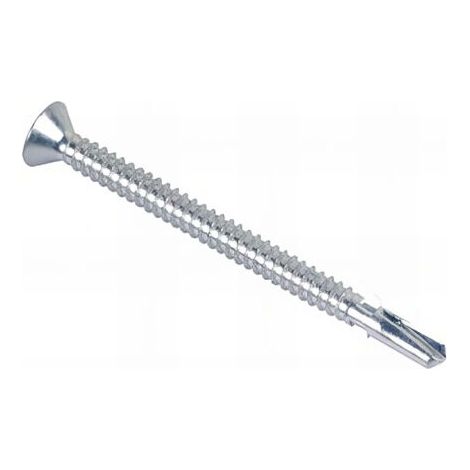 Vis autoperceuse à ailette tête fraisée Torx 6.3 x 60 mm Zinguée - Boite de 200 pcs - Fixtout VAFAFX6360002B (1/2)
