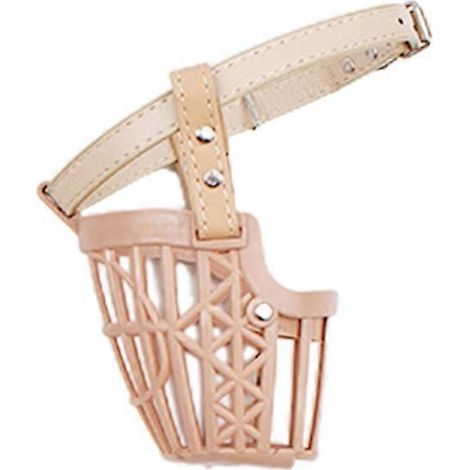 Muselière en plastique pour chien, empêche les morsures, sangle de cou réglable, muselière souple, panier - Numéro 4 (1/5)