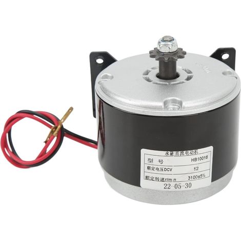 Moteur électrique, 12 V 3100 Tr/min Moteur Pneumatiques Tubulaire, Brosse Moteurs à Courant Continu Ensemble De Moteurs De Scooter électrique Pour Contrôle De Vitesse D'entr (1/5)