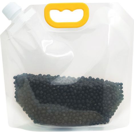 1.5L Sac de Rangement pour Céréales Transparent, Riz Anti-Humidité, Sachet Scellé Épaissi Portable avec Valve d'Aspiration (1/5)