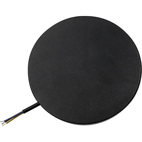 Applique murale LED moderne Eclipse ronde pour chambre et couloir, éclairage décoratif intérieur, diffusion de lumière à 360°, 12 W, lumière blanc chaud, aluminium, anneau lumineux de 150 mm (1/5)