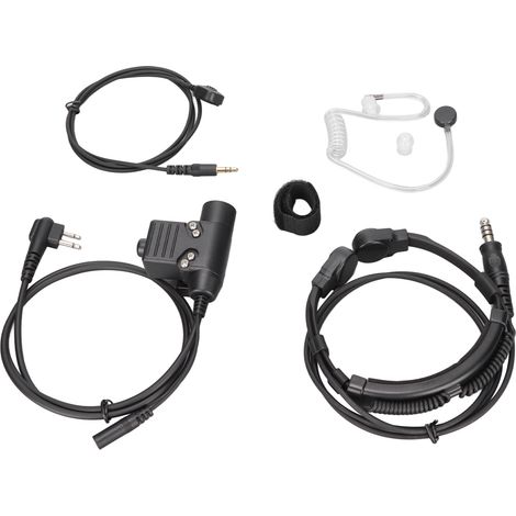 U94 PTT mit Fingermikrofon, einziehbares 7,1-mm-Halsband-Headset für Motorola GP88 GP300 GP3688 DEP450 (1/5)