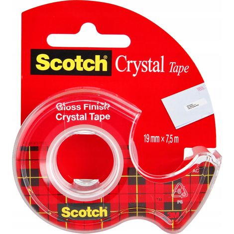 Nastro adesivo 3m scotch crystal forte adesione srotolamento liscio (1/3)