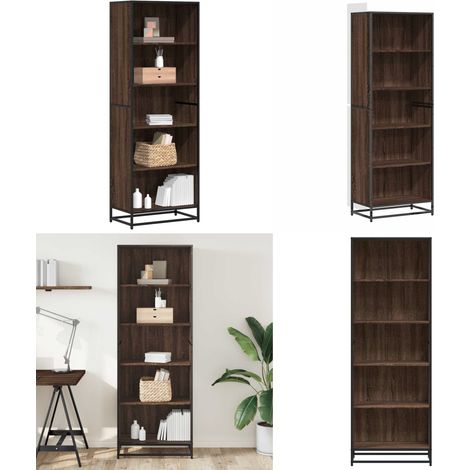 vidaXL Bibliothèque chêne marron 60x35x170,5 cm bois d'ingénierie (1/5)