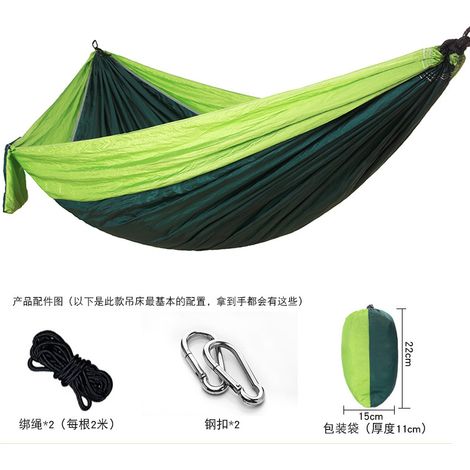 Hamac d extérieur en nylon parachute simple ou double pour (1/5)